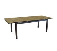 Table de jardin extensible Proloisirs Hivaoa 180 / 240 x 90 cm - Graphite / Bois