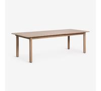 Table De Jardin Rectangulaire Extensible En Bois D'acacia Duala 250-310x105 Cm Acacia Marron Clair