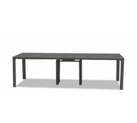 Table de jardin extensible - Roko - anthracite 6 rallonges - 2 à 14 personnes