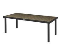 Outsunny Table de jardin – Table à manger 8 personnes – Aluminium – 190 x 90 x 74 cm – Marron