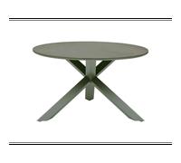 Table de jardin ronde alu verre oryon 6 places laurier - hespéride