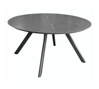 Table de jardin ronde aluminium - Seven - Ø 150 cm - 6 personnes