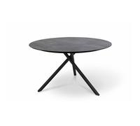 Table de jardin ronde en aluminium - Gris anthracite - PILAT