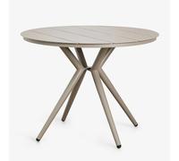 Table De Jardin Ronde En Aluminium Valerie Brun Moka Ø100 Cm Marron