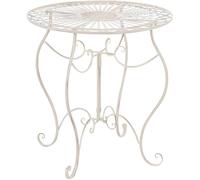 Table de jardin ronde en fer forgé INDRA - CLP - Ø 70 cm - 6 couleurs au choix