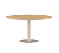 Table de Jardin Ronde en Teck Croft 120cm Beige