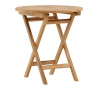Table de Jardin Ronde en Teck Kenya 70cm Naturel