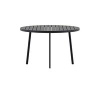 Table de Jardin Ronde Giardini Aluminium 120cm Noir