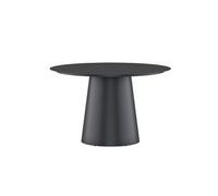 Table de Jardin Ronde "Lanzo" 120cm Noir