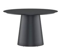 Table de Jardin Ronde Lanzo 120cm Noir