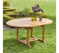 Table de jardin ronde/ovale teck huilé 6