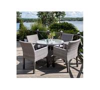 Table de Jardin Ronde Volta 90cm Gris