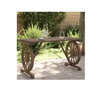 vidaXL Table de jardin 115x55x65 cm bois massif sapin