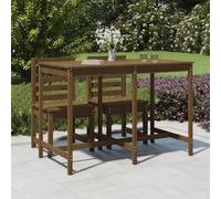 Table de jardin, table de buffet, table de repas pour l'extérieur, table multifonctionnelle, table de terrasse, table de pique-nique, table de jeux, table pour marché aux puces, couleur miel, dimensio