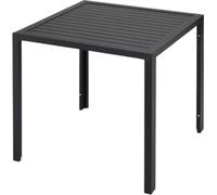Table de jardin - Table d'extérieur - Table de salle à manger pour l'extérieur - Table de terrasse résistante aux intempéries - Table rectangulaire en aluminium - 75x75x73cm - Pour le jardin et la cou
