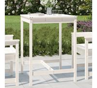 Table de jardin vidaXL - Blanc 82,5x82,5x110 cm