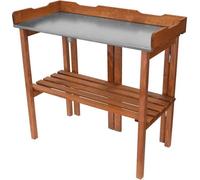 Table de jardinage, pliable, en pin, marron, H 94 cm