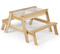 Table de jeu 4-en-1 pour enfants avec rangement et couvercle amovible