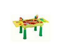 TABLE DE JEUX VERT ET ROUGE SABLE ET EAU - ENFANT - PLEIN AIR