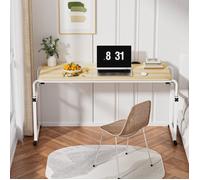 Table de lit mobile - WILITTO - Hauteur Réglable - Plateau Inclinable - Multifonctionnel - pour lit Queen - 120X40X85CM