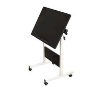 Table de lit réglable en hauteur avec plateau inclinable, bureau debout mobile sur roulettes, bureau d'ordinateur portable pour lit et canapé, hauteur réglable de 70 à 90 cm