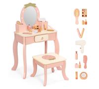 Table de maquillage pour enfants avec miroir, dimensions : 48 x 29 x 83 cm