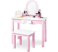 Table de maquillage pour enfants 'Jasmin', tabouret inclus