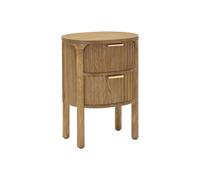 Table de Nuit 2 Tiroirs "Goteborg" 52cm Naturel