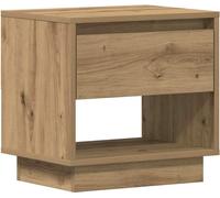 Table de nuit Chêne artisanal 45 x 34 x 44 cm Bois d'ingénierie