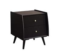 Table de Nuit Table de Chevet Simple en Bois Couleur Pure for la Maison, Chambre à Coucher Chambre à Coucher(Noir)