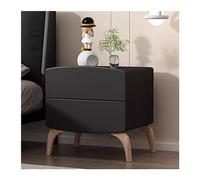 Table de Nuit Table de Chevet Simple en Bois, Organiseur Chambre à Coucher, Rangement for la Maison, Table Chambre à Coucher(Noir,Moyen)