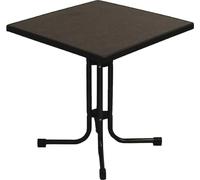 Table de patio Limburg 700x700x730mm pliable Pizarra