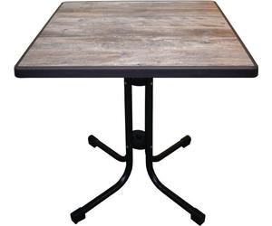 Table de patio pliante vintage Limburg résistante aux intempéries 70 x 70 cm