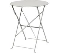 Table de patio ronde pliante Bolero, gris acier, 60 cm