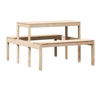 Table de pique-nique 110x134x75 cm bois massif de pin