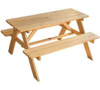 Table de Pique-Nique Enfant Bois, Fun House, H53 x L95 x P100 cm, Montage Facile