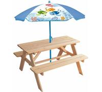 Table de pique-nique Fun House Marron Parasol (125 x ø 100 cm)