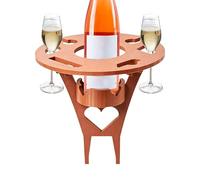 Table De Pique-nique Portable - Mini Tables De Plage Portables De 13,78 Pouces | Support De Verre À Vin Extérieur Imprimé En 3D | Table De Pique-nique Basse Compacte, Légère Et Stable Pour Les Voyages