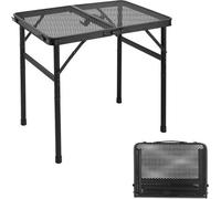 Table de pique-nique - Table de camping - Table de balcon - Mini-variante - 42 x 32 x 7 cm (P x L x H) - Pliable - Noir