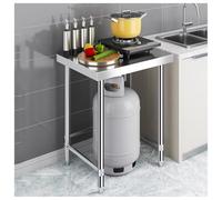 Table de préparation commerciale en acier inoxydable - Établi de cuisine multifonction Table de découpe robuste avec rangement Idéal pour la cuisine et la préparation des aliments