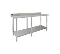 Table de préparation Inox 210 cm Plan de Travail Cuisine Restaurant Cantine