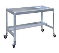 Table de préparation jardinage Simon Rack Desk mobile 90x60cm gris galvanisé SIMONRACK Gris G