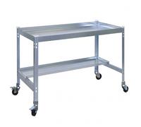 Table de préparation jardinage Desk mobile 120x60cm gris galvanisé SIMONRACK