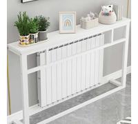 Table de radiateur, cadre en acier et dessus en bois massif, dissipation efficace de la chaleur, assemblage facile, idéal pour les petits appartements et solution d'économie d'espace