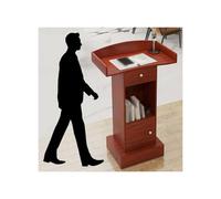 Table de réception avec tiroirs, pupitre en chêne massif de qualité supérieure, idéal pour l'accueil des clients. Pupitre multifonctionnel en chêne, bureau debout élégant et durable, solutio