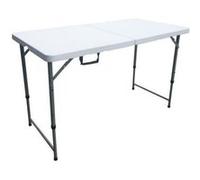 Table de réception pliante 4 personnes 122 cm Structure en acier et Plateau en Polyéthy G