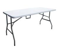 Table de réception pliante 6 personnes 150 cm Structure acier et plateau en polyéthylene G