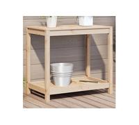 vidaXL Table à plantes avec étagère 82,5x50x75 cm pin massif