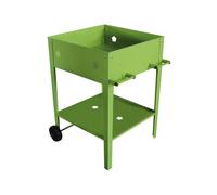 Habitat et Jardin Table de rempotage métal Laurier 55 x 55 x 80 cm Vert