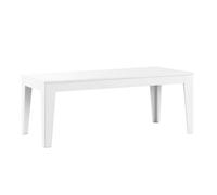Table de repas 190cm laqué blanche pieds biseautés design - CARAT